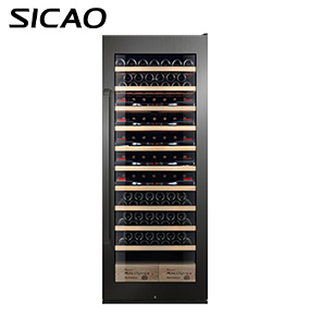 SICAO 680L nouvelle porte en verre refroidisseur de vin rouge armoire de compresseur